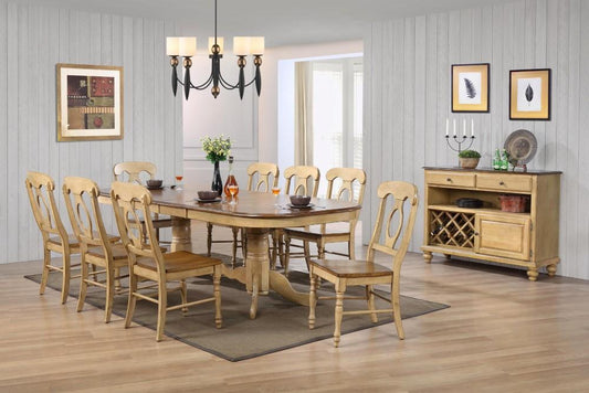 Sunset Trading - Brook 10 Piece Double Pedestal Extendable Dining Set With Server - DLU-BR4296-C50-SRPW10PC veiw 2