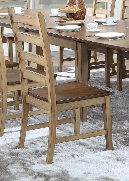 Sunset Trading - Brook Ladder Back Dining Side Chair (Set of 2) - DLU-BR-C80-PW-2 veiw 2