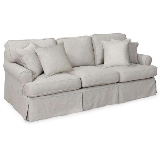Sunset Trading - Horizon Slipcovered 88in Sofa in Light Gray - SU-117600-220591 veiw 2