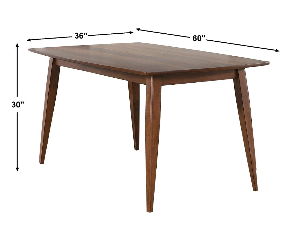 Sunset Trading - Mid Century 60in Rectangular Dining Table - DLU-MC3660 veiw 6