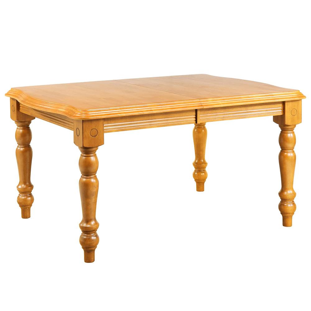 Sunset Trading - Oak Selections 56-72in Rectangular Extendable Dining Table - Light Oak - DLU-SLT4272-LO veiw 1
