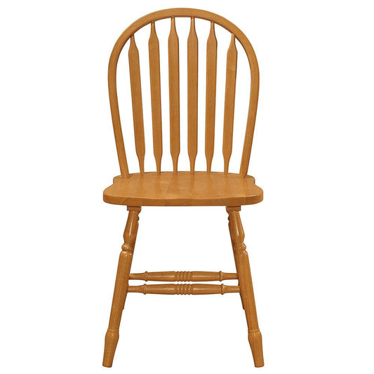 Sunset Trading - Oak Selections Arrowback Dining Side Chair (Set of 2) - Light Oak - DLU-820-LO-RTA-2 veiw 2