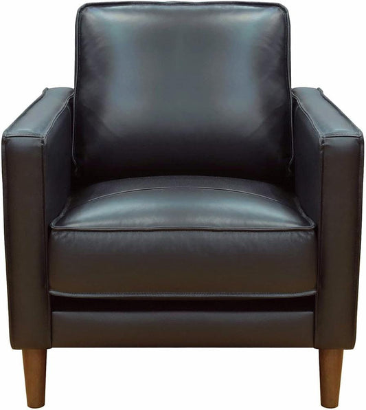 Sunset Trading - Prelude 32in Wide Black Top Grain Leather Armchair - Black - SU-PR15070-80-100E veiw 2