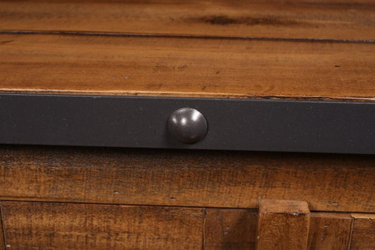 Sunset Trading - Rustic City Sideboard Wheelsdistressed - HH-3365-065_CLOSEOUT veiw 2