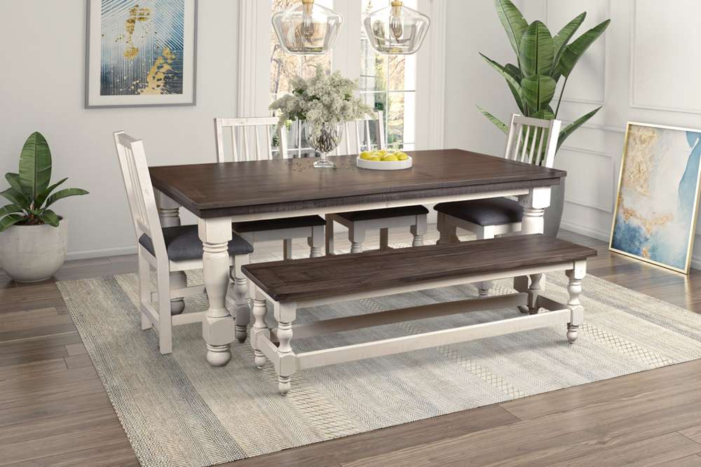 Sunset Trading - Rustic French 78in Rectangular Dining Table - HH-8750-078_CLOSEOUT veiw 7
