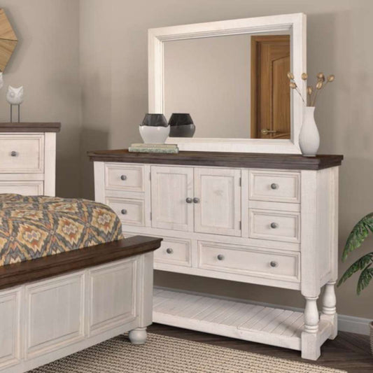 Sunset Trading - Rustic French Dresser and Mirror Set - HH-4750-20-315_CLOSEOUT veiw 2