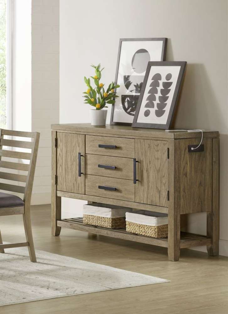 Sunset Trading - Saunders Sideboard Buffet Server TV Home Entertainment Center - ED-D18620SV veiw 10