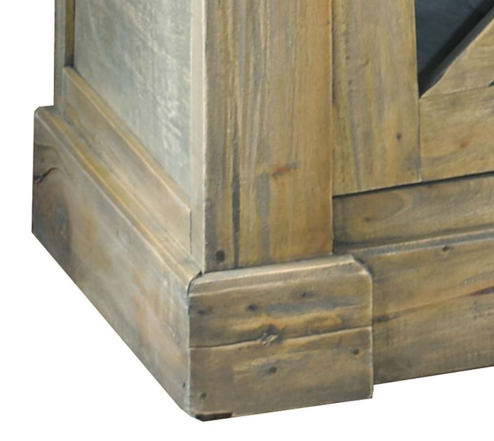 Sunset Trading - Shabby Chic Cottage 71in Curved Glass Door Sideboard - CC-CAB1705S-DW veiw 7