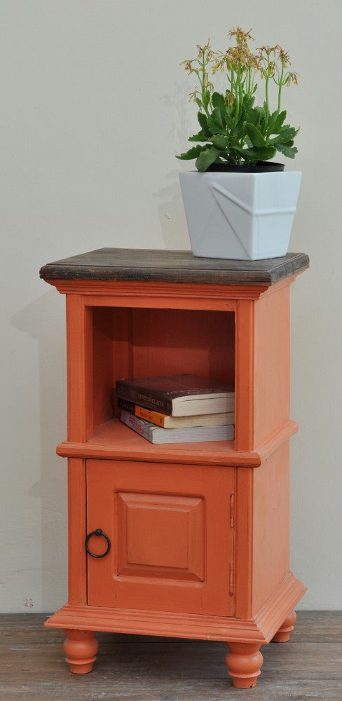 Sunset Trading - Shabby Chic Cottage End Table With Basket - CC-TAB016TLD-CRRW-B veiw 4