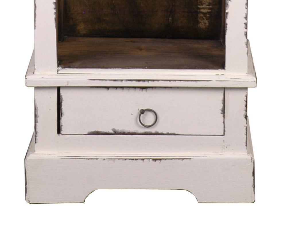 Sunset Trading - Shabby Chic Cottage Narrow Bookcase - CC-CAB1917TLD-WWRW veiw 4