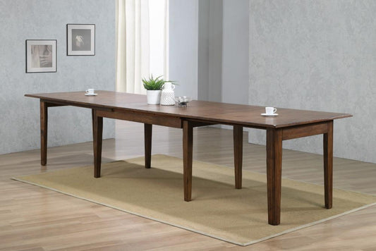 Sunset Trading - Simply Brook 134 Rectangular Extendable Dining Table Amish Brown - DLU-BR134-AM veiw 2