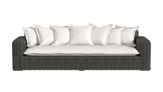 Sunset West - Cabo Sofa in Soothe Pearl w/ Flange Welt - Dark Wood - SW8001-23-PRL-STKIT view 2