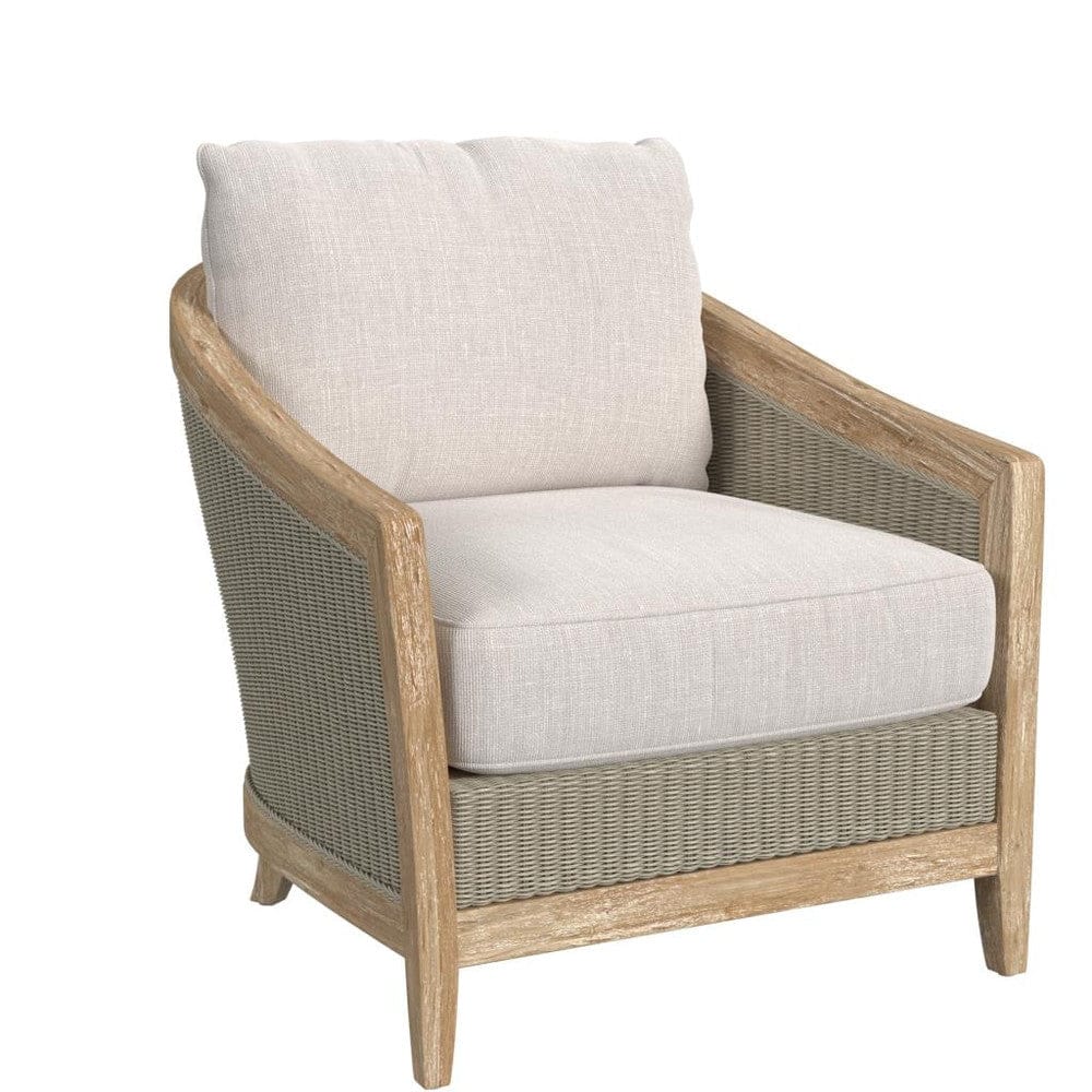 Sunset West - Cambria Club Chair in Canvas Canvas w/ Self Welt - Light ...