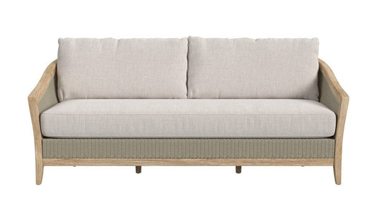 Sunset West - Cambria Sofa in Canvas Canvas w/ Self Welt - Light Wood - SW5801-23-CCAN-STKIT view 2