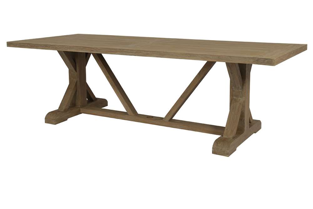 Sunset West - Coastal Teak 94in Trestle Dining Table - SW5501-TRD94 veiw 1