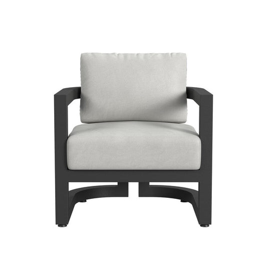 Sunset West - Malibu Club Chair in Cast Silver, No Welt - Blacks - SW7101-21-SLVR-STKIT view 2