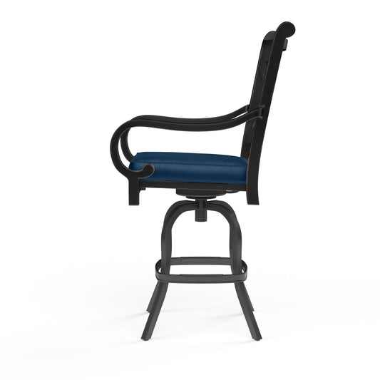 Sunset West - Monterey Barstool in Spectrum Indigo w/ Self Welt - SW3001-7B-48080 view 2