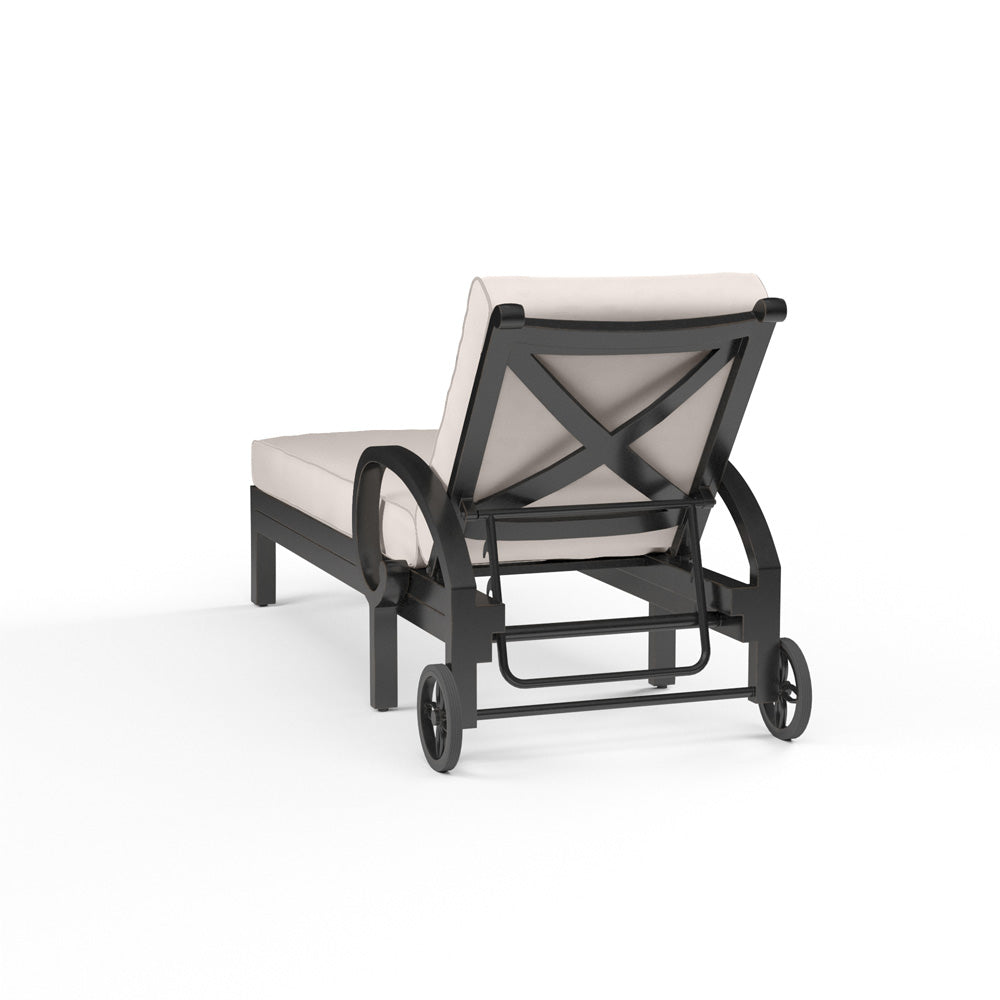 Sunset West - Monterey Chaise Lounge in Canvas Natural w/ Self Welt - SW3001-9-5404 view 3