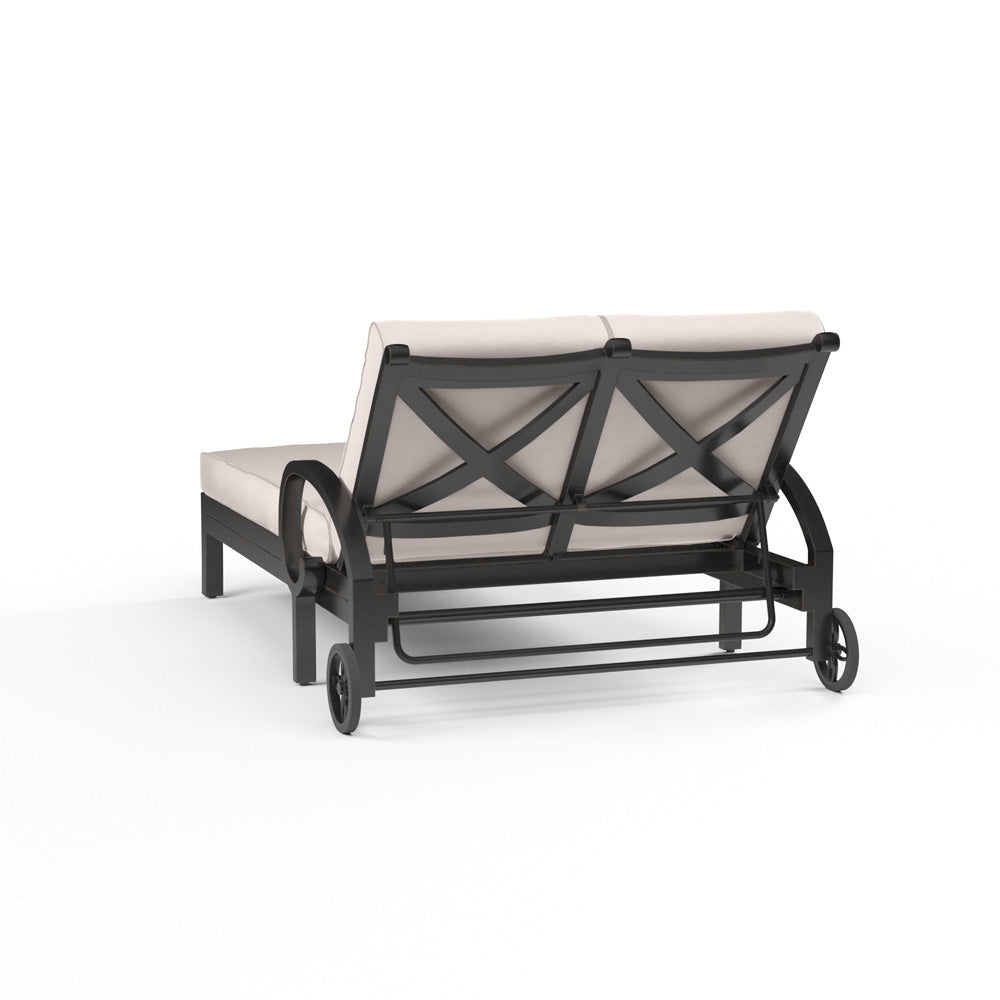 Sunset West - Monterey Double Chaise in Canvas Natural w/ Self Welt - SW3001-99-5404 view 3