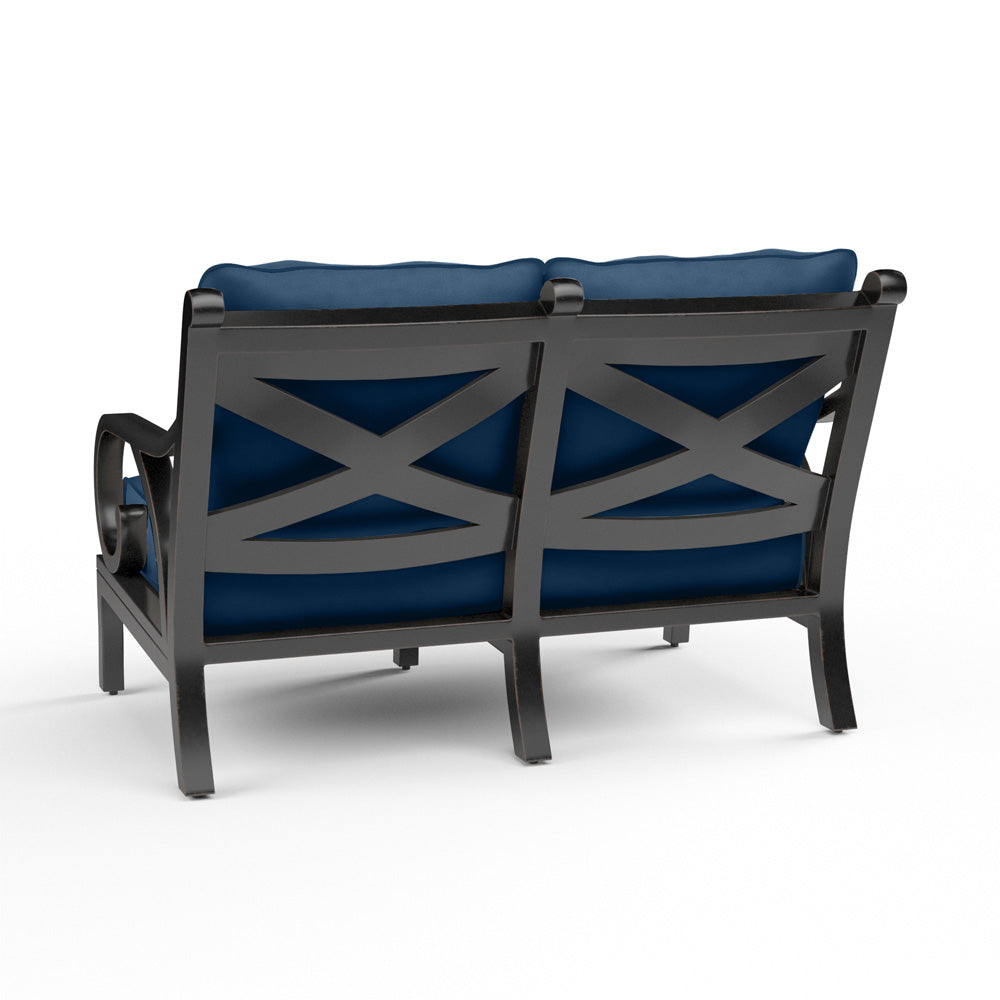 Sunset West - Monterey Loveseat in Spectrum Indigo w/ Self Welt - SW3001-22-48080 view 3