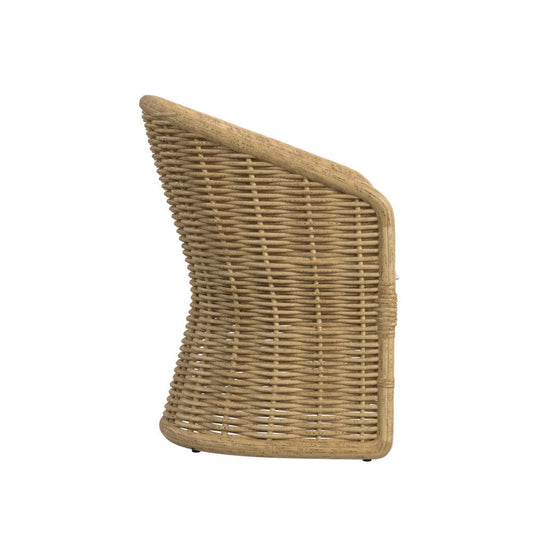 Sunset West - Playa Dining Chair in Soothe Pearl w/ Flange Welt - Medium Wood - SW7001-1-PRL-STKIT view 2