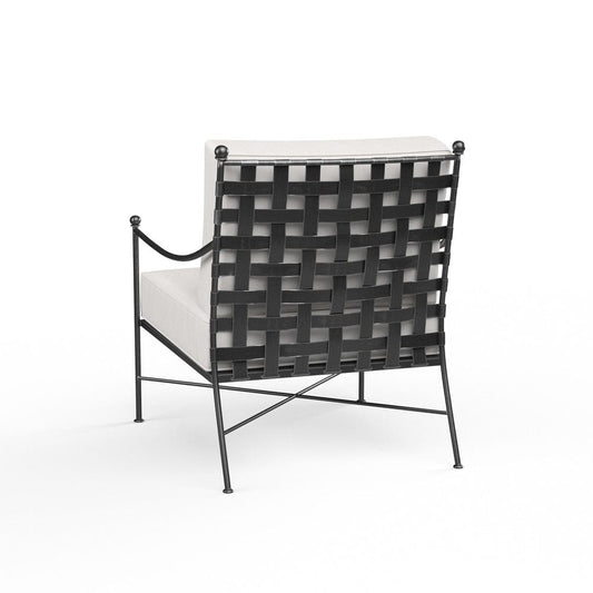 Sunset West - Provence Club Chair in Canvas White w/ Self Welt - Blacks - SW3201-21-57003 view 2