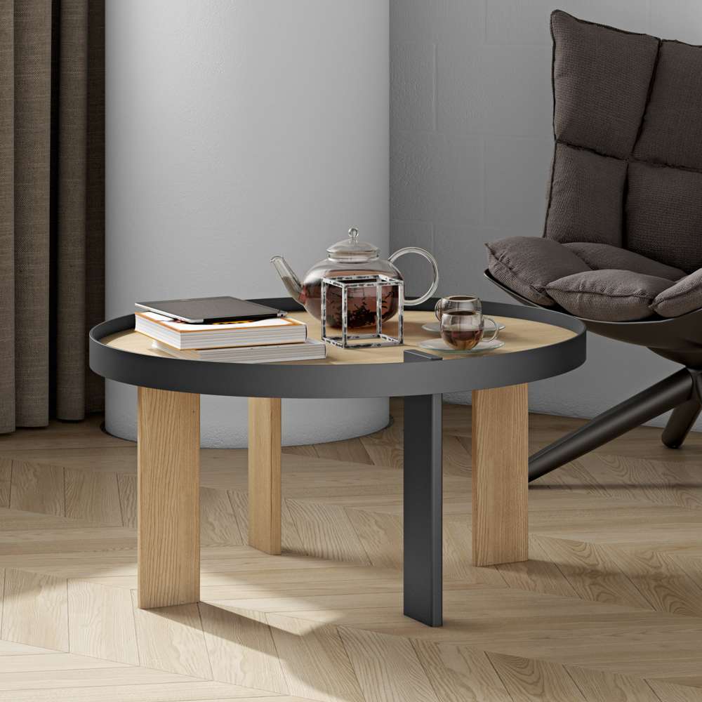 TEMAHOME - Bruno Coffee Table in Oak / Pure Black - 9003628078 veiw 7