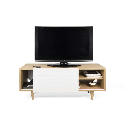 TEMAHOME - Cruz Tv Table in Oak / Pure White - 9003639036 veiw 2