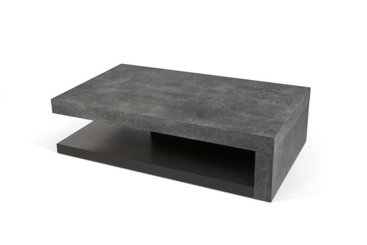TEMAHOME - Detroit Coffee Table in Concrete and Pure Black - 9000625039 veiw 2