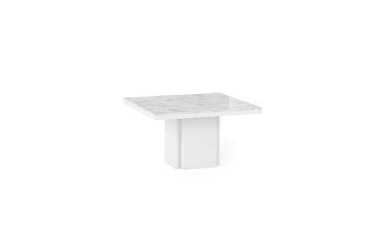 TEMAHOME - Dusk 51in Dining Table in White Marble / Pure White - 9500628009 veiw 2