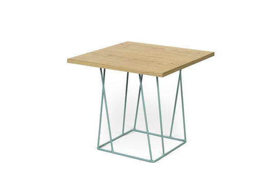 TEMAHOME - Helix 20x20 Side Table in Oak / Sea Green Lacquered Steel - 9500626814 veiw 2