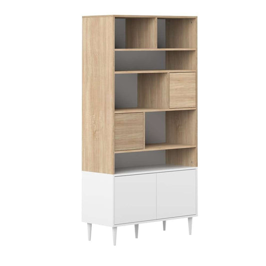 TEMAHOME - Horizon Bookshelf in Natural Oak Color / White - X7150X0303A01 veiw 2