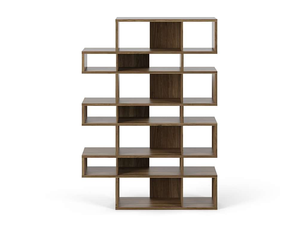 TEMAHOME - London Composition Bookcase in Walnut Frame, Walnut Backs - 9500314780 view 1