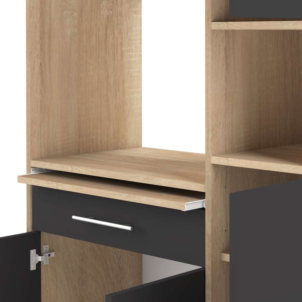 TEMAHOME - Louise Kitchen Pantry in Oak Color / Black - X8070X3476A80 veiw 5