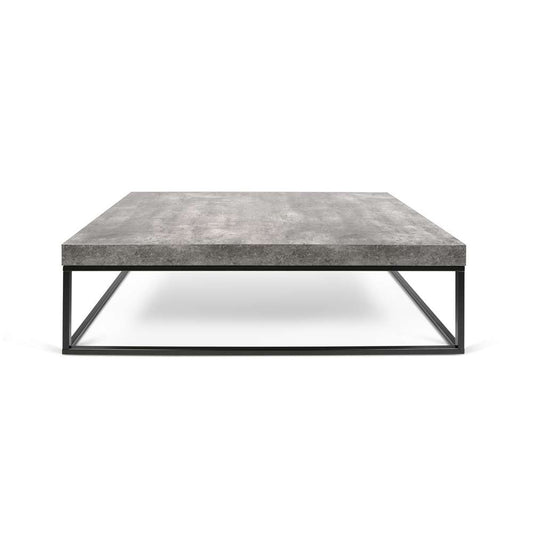 TEMAHOME - Petra 47X30 Coffee Table in Concrete Look Top / Black Legs - 9000629365 veiw 2