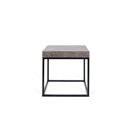 TEMAHOME - Petra End Table in Concrete Look Top / Black Legs - 9000629341 veiw 2