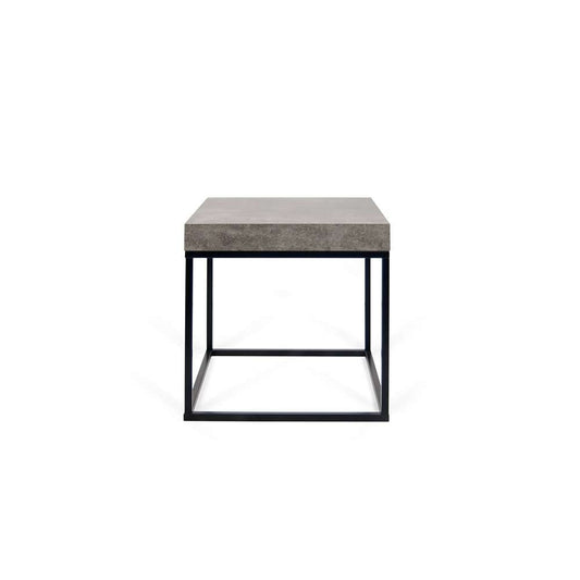 TEMAHOME - Petra End Table in Concrete Look Top / Black Legs - 9000629341 veiw 2