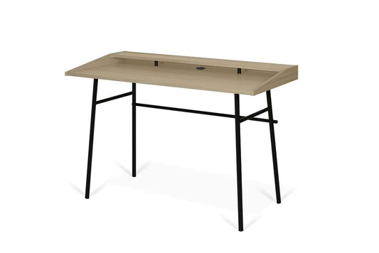TEMAHOME - Ply Desk without drawer in Light Oak / Pure Black - 9003054082 veiw 2