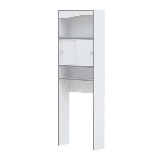 TEMAHOME - Surf Toilet Storage Cabinet in White / Aluminium Grey - E6091A7321M17 veiw 2