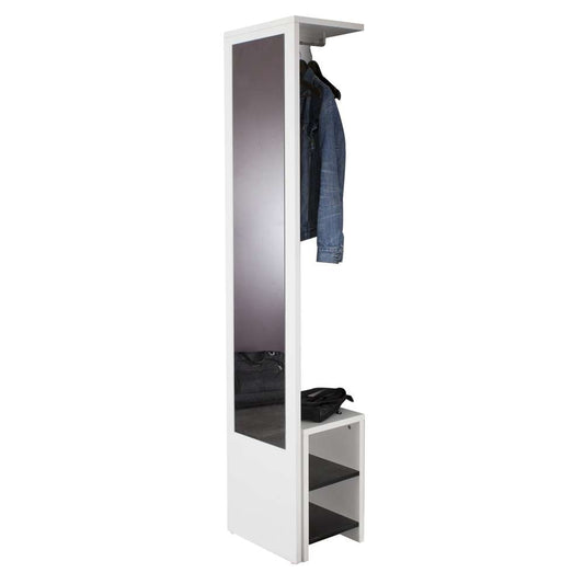 TEMAHOME - Vestibulo Entrance Wardrobe in White / Black - E4025A0200X00 veiw 2