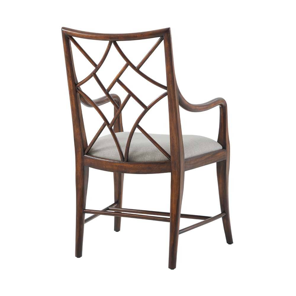 Theodore Alexander - A Delicate Trellis Armchair (Set of 2) - 4100-613.1BFF veiw 2