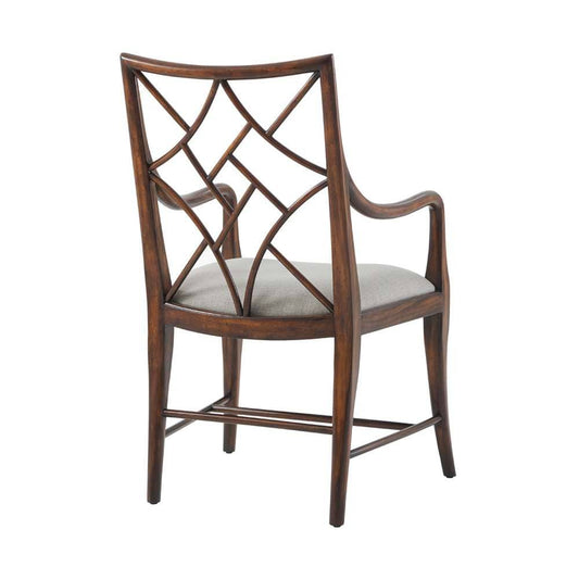 Theodore Alexander - A Delicate Trellis Armchair (Set of 2) - 4100-613.1BFF veiw 2