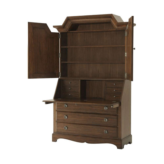 Theodore Alexander - Tavel The Saint-Joseph Secretaire Bookcase in Avesta Finish - TA65002-C147_CLOSEOUT veiw 2