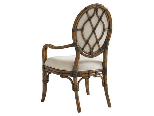 Tommy Bahama Home - Bali Hai Palm Front Back Gulfstream Oval Back Arm Chair - 593-881-02 veiw 2