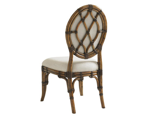 Tommy Bahama Home - Bali Hai Palm Front Back Gulfstream Oval Back Side Chair - 593-880-02 veiw 2