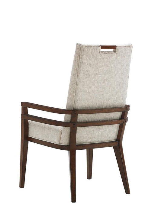 Tommy Bahama Home - Island Fusion Coles Bay Arm Chair in Off White Fabric - 556-885-02 veiw 2