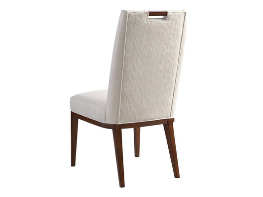 Tommy Bahama Home - Island Fusion Coles Bay Side chair in Off White Fabric - 556-884-02 veiw 2