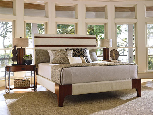 Tommy Bahama Home - Island Fusion Mandarin California King Upholstered Panel Bed - 556-135C veiw 2