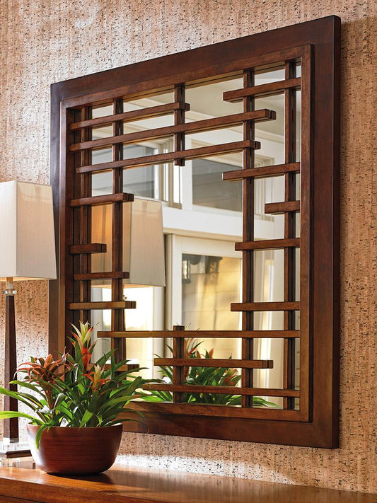 Tommy Bahama Home - Island Fusion Mikasa Square Mirror - 556-204 veiw 2