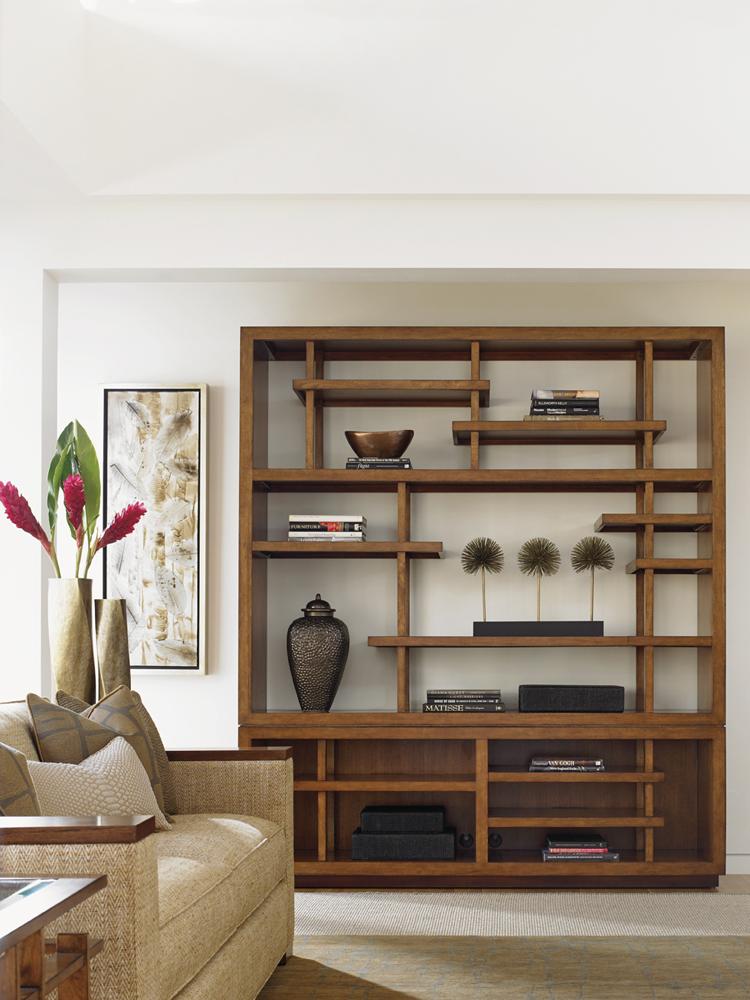 Tommy Bahama Home - Island Fusion Taipei Media Bookcase - 556-909C veiw 5